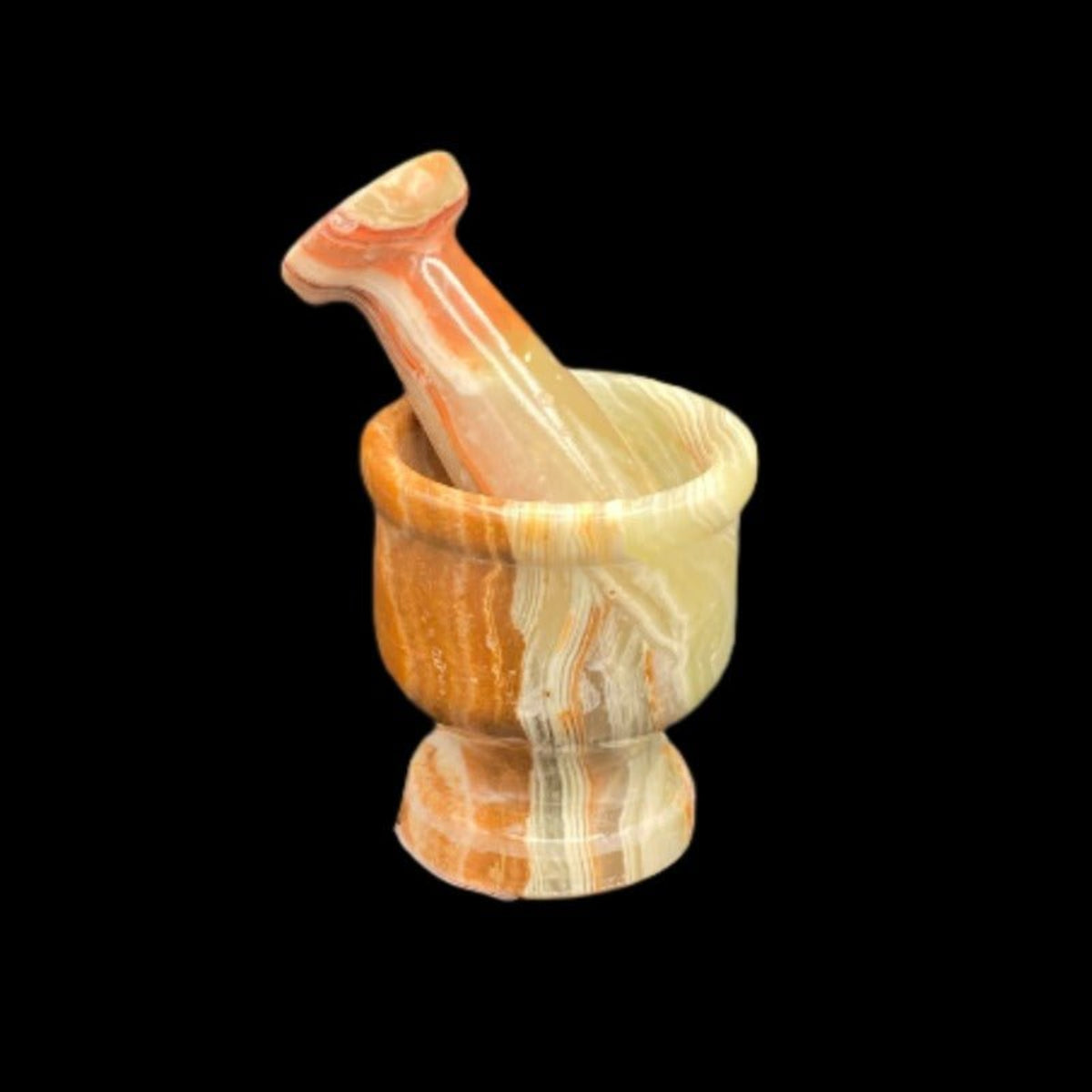 2 Inch Onyx Mortar And Pestle Branded Onyx