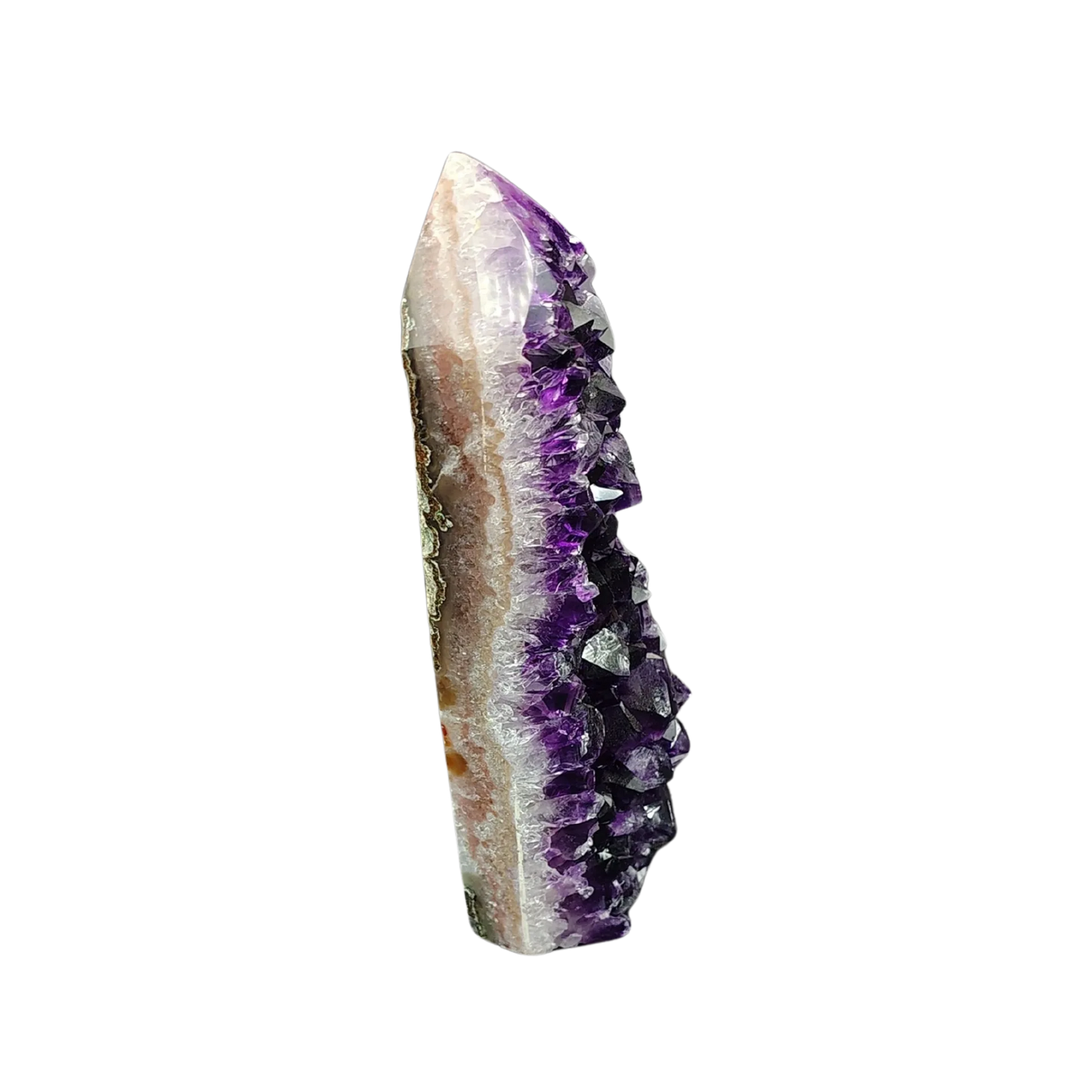 This is the right-side view of this Amethyst tower