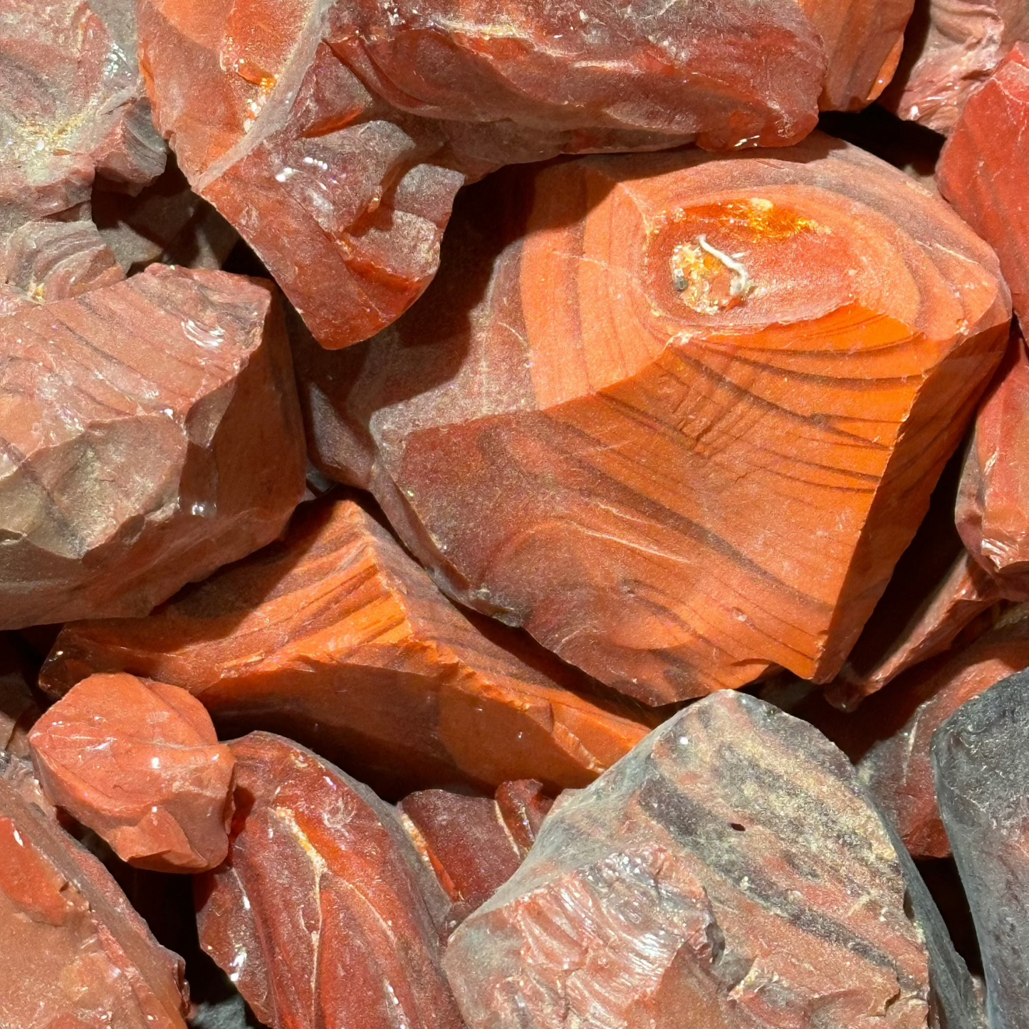 Orange Opaque Slag Glass