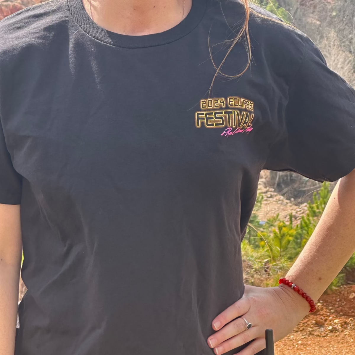 2024 Solar Eclipse Festival T-Shirt In Black Ron Coleman Mining Commemorative