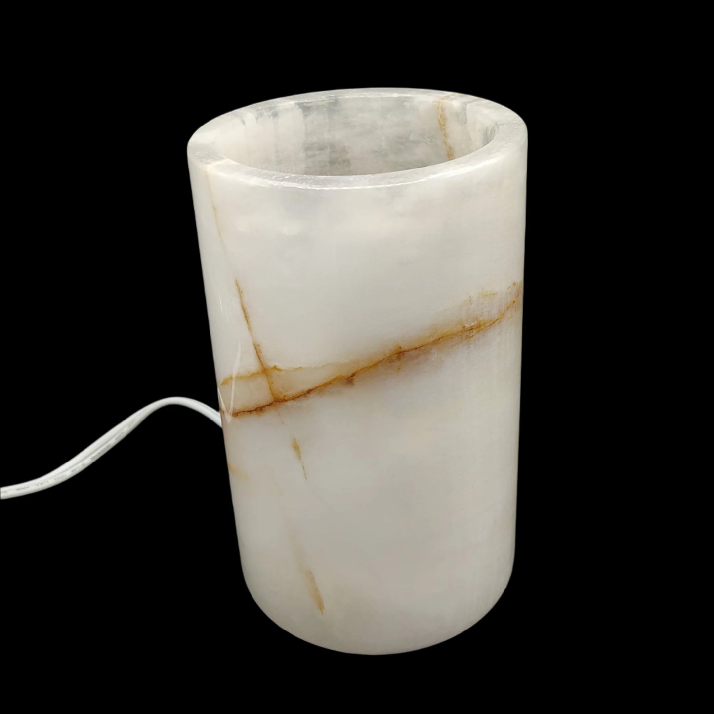 This is the onyx table lamp with the light turned off