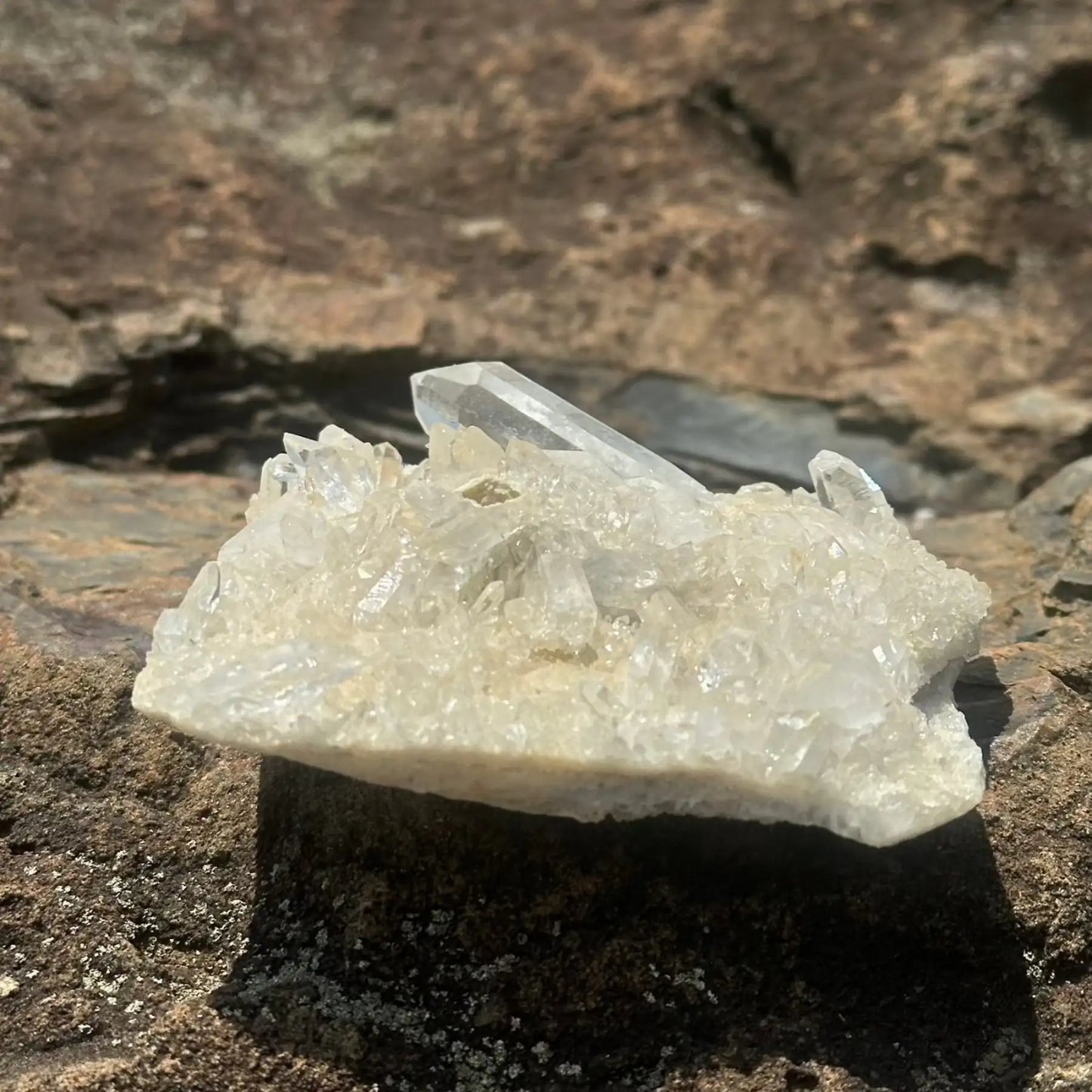Small Crystal Cluster From Ron Coleman Mining Direct Sunlight