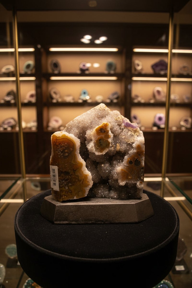 AGATE POINT ON STAND RO