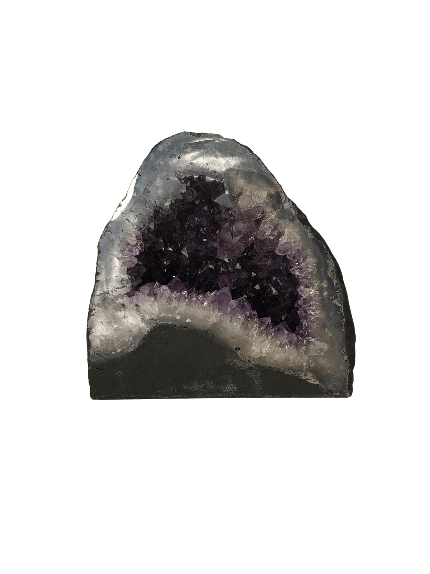Amethyst Cathedral Small Half Geode Purple Quartz Amethyst