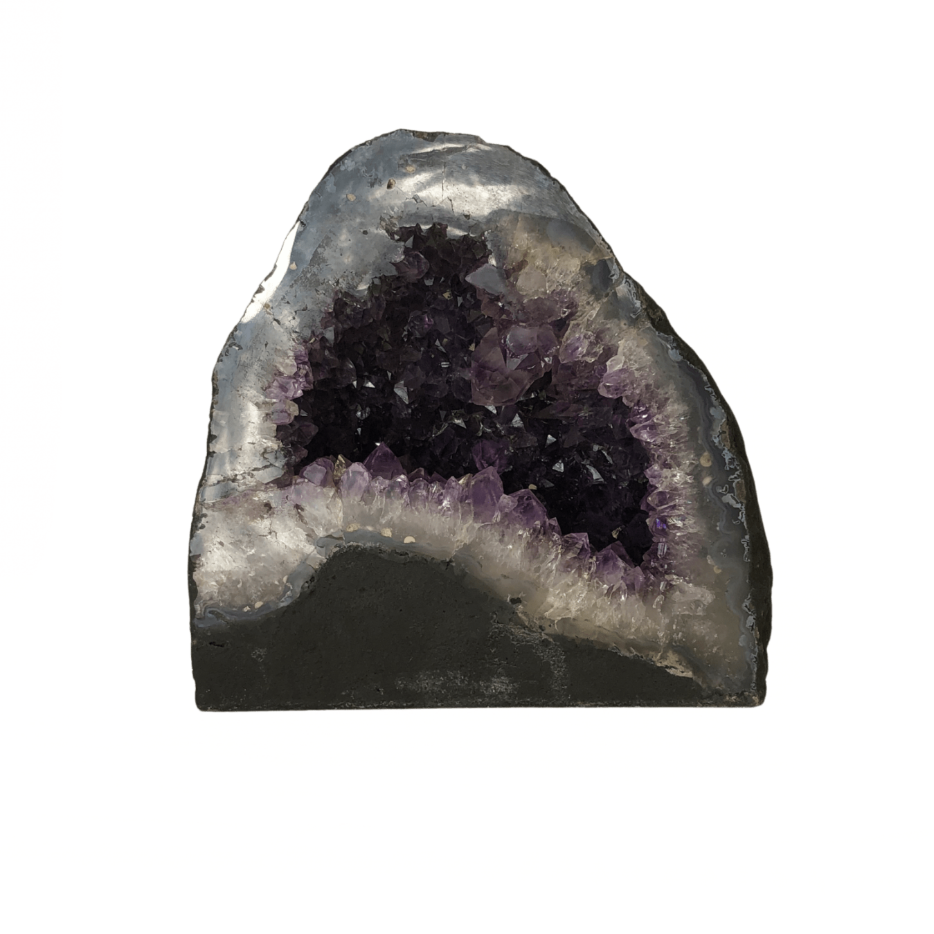 Amethyst Cathedral Small Half Geode Purple Quartz Amethyst