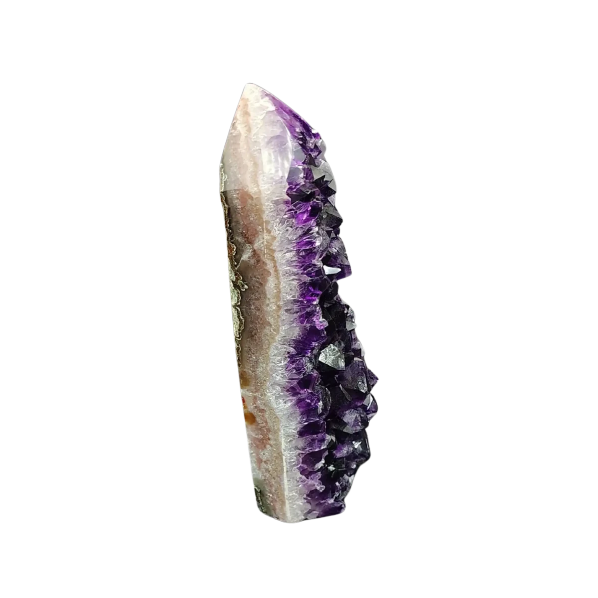 This is the right-side view of this Amethyst tower
