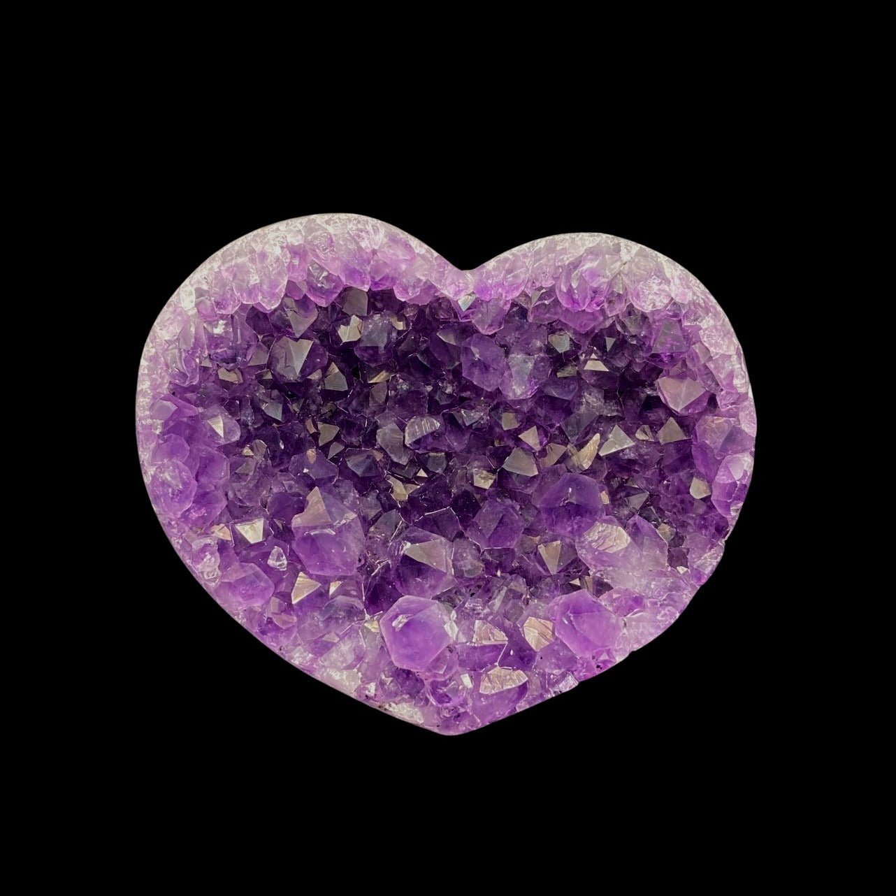 Outlets AMETHYST HEART CLUSTER