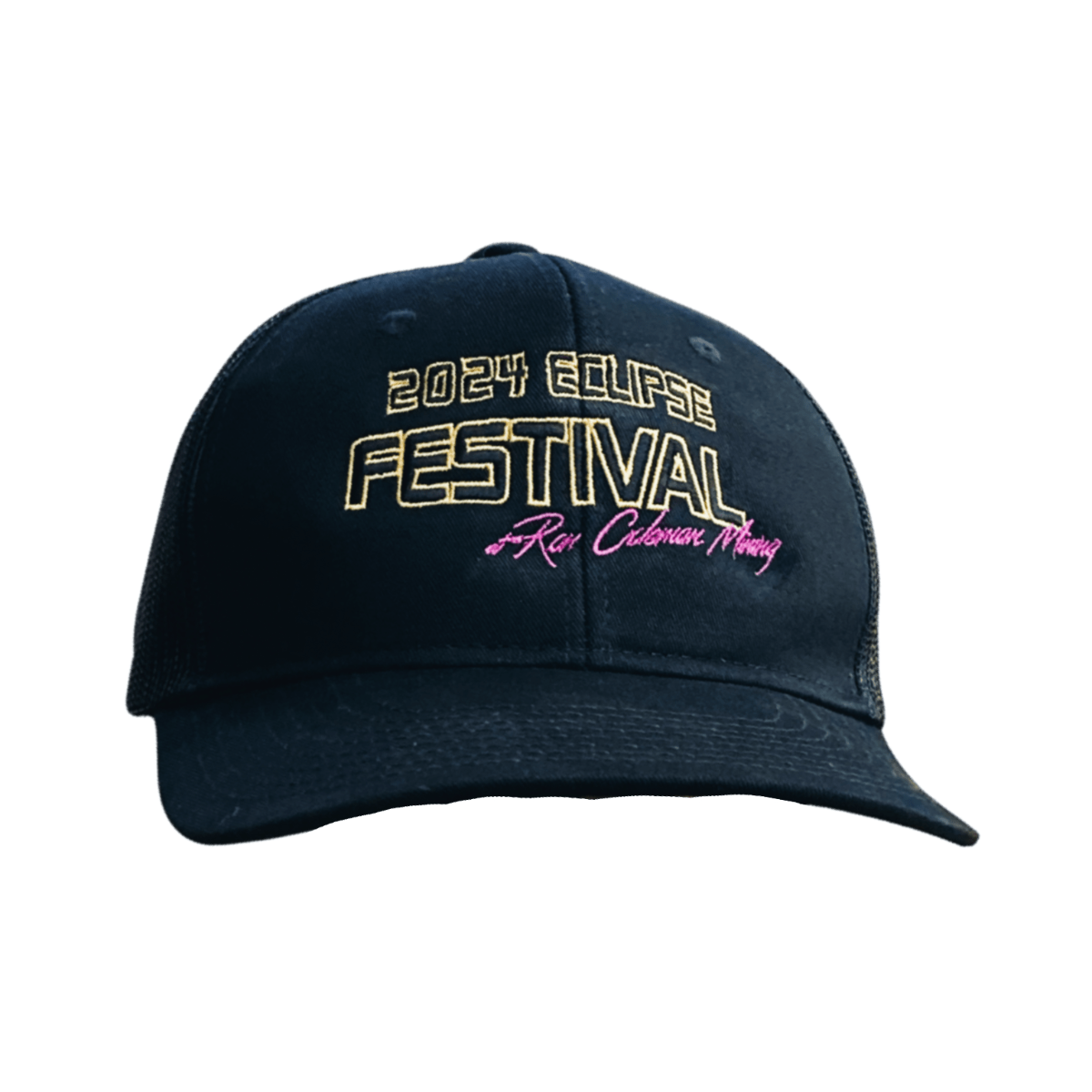 Black 2024 Eclipse Festival Ron Coleman Mining Baseball Cap Hat