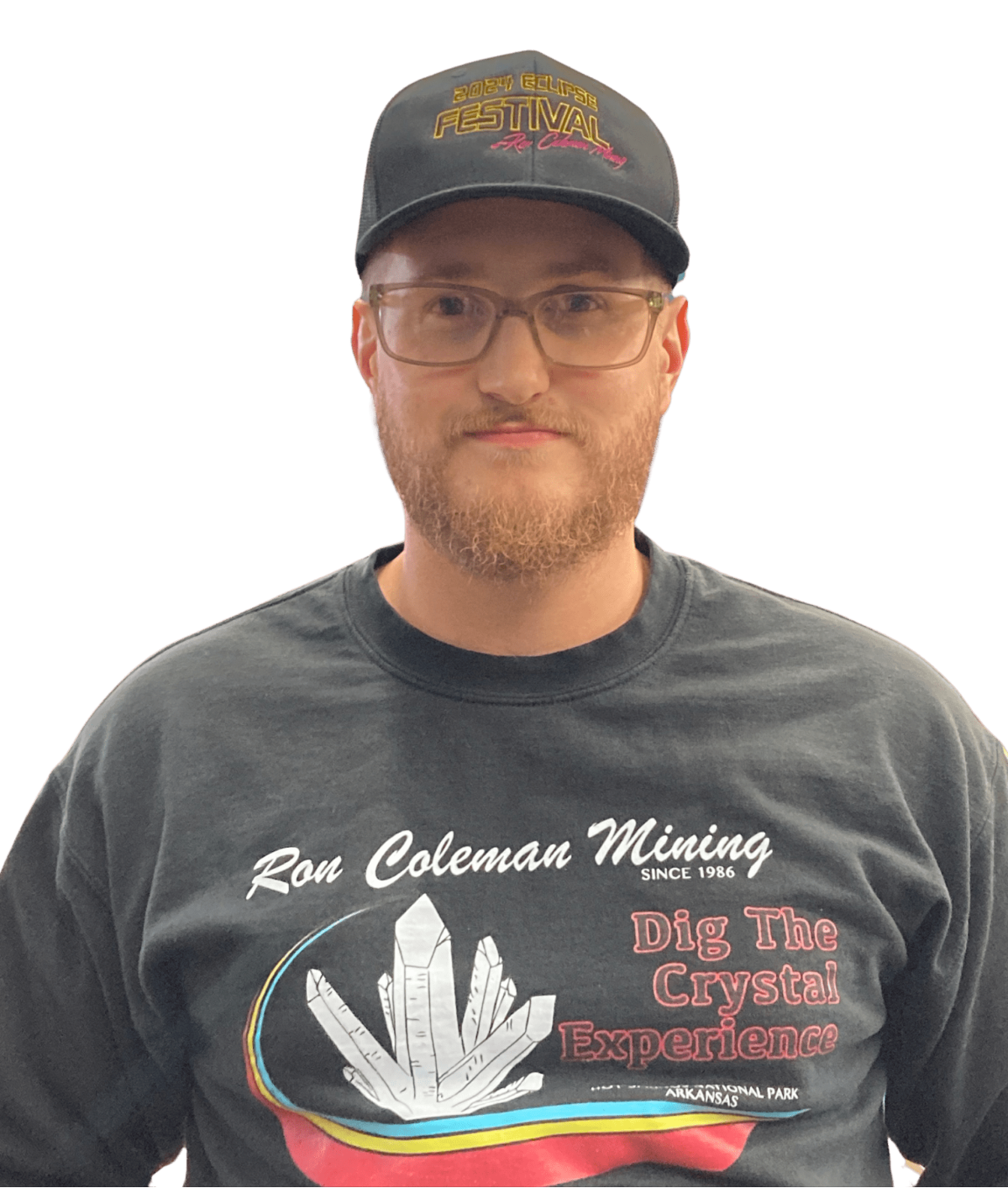 Black 2024 Eclipse Festival Ron Coleman Mining Baseball Cap Hat