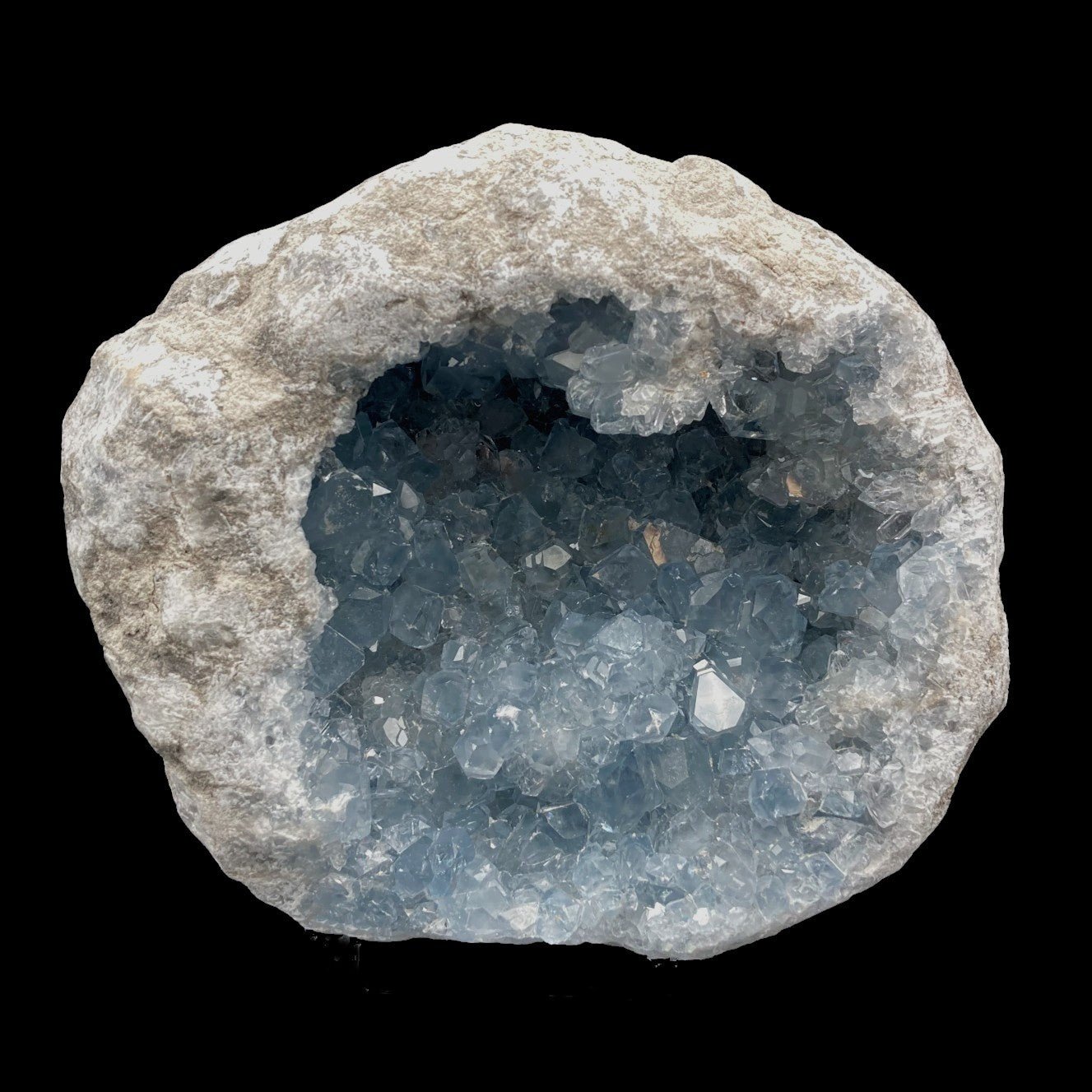 Blue Celestite Crystal Geode Celestine – Ron Coleman Mining