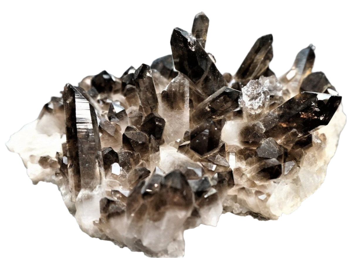 Bulk Enhanced Smoky Quartz Crystals