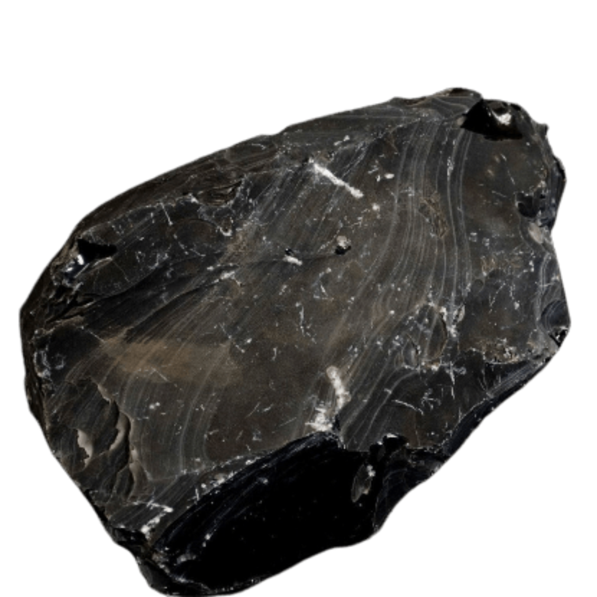 Black Obsidian Rock Volcanic