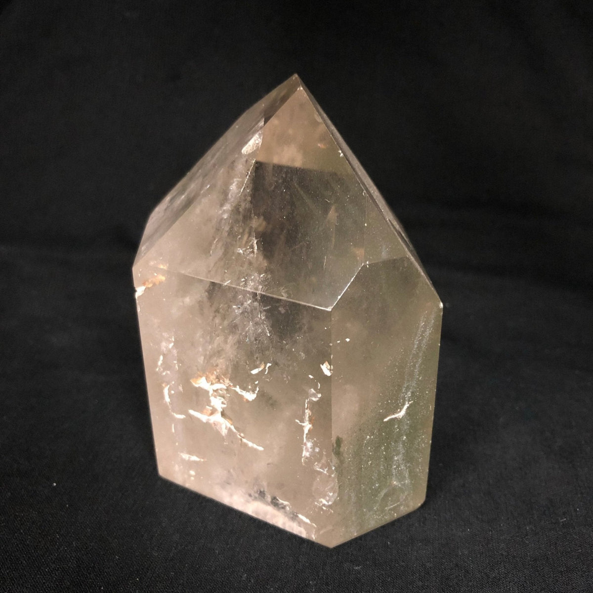 Chlorite Included Quartz Crystal Polished Point Purifying Stone