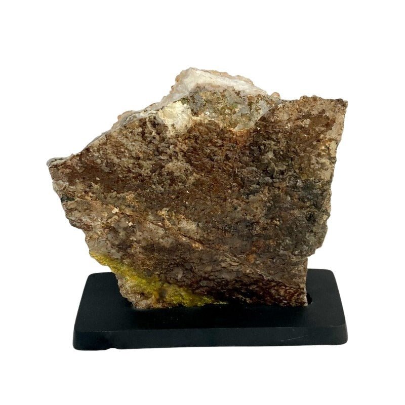 Citrine Geode Cluster Of Crystals On Stand