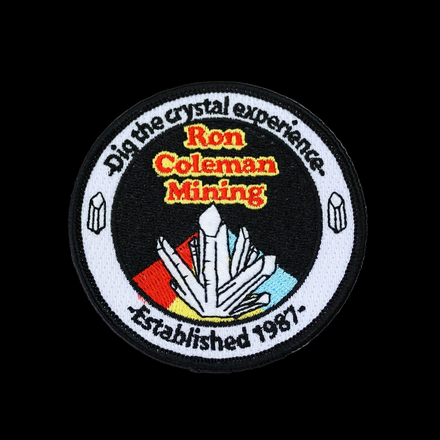 Cloth Patch Collectible Ron Coleman Mining Crystal Digging Badge