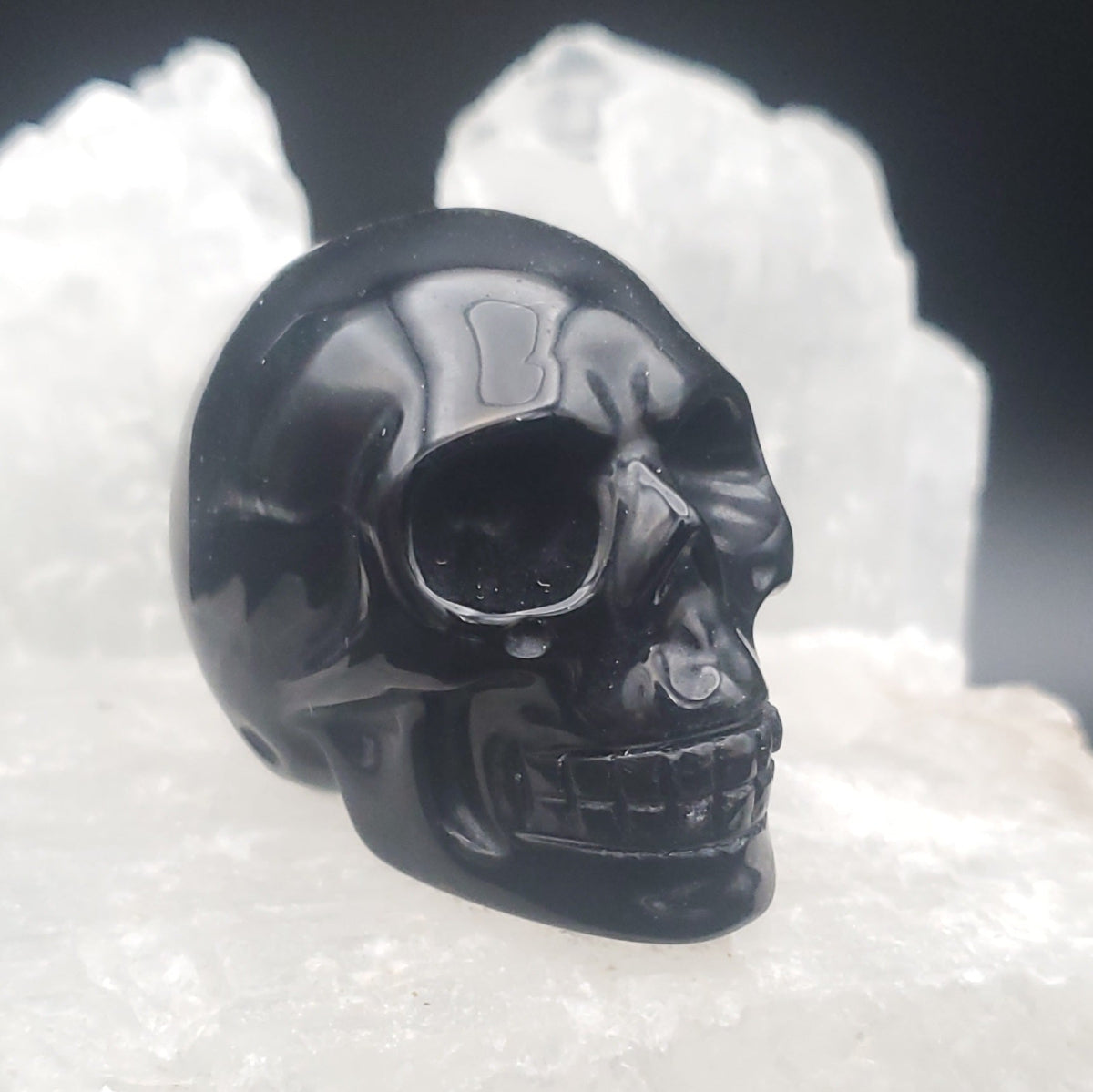 Obsidian Crystal Carved Skull Assorted Stones