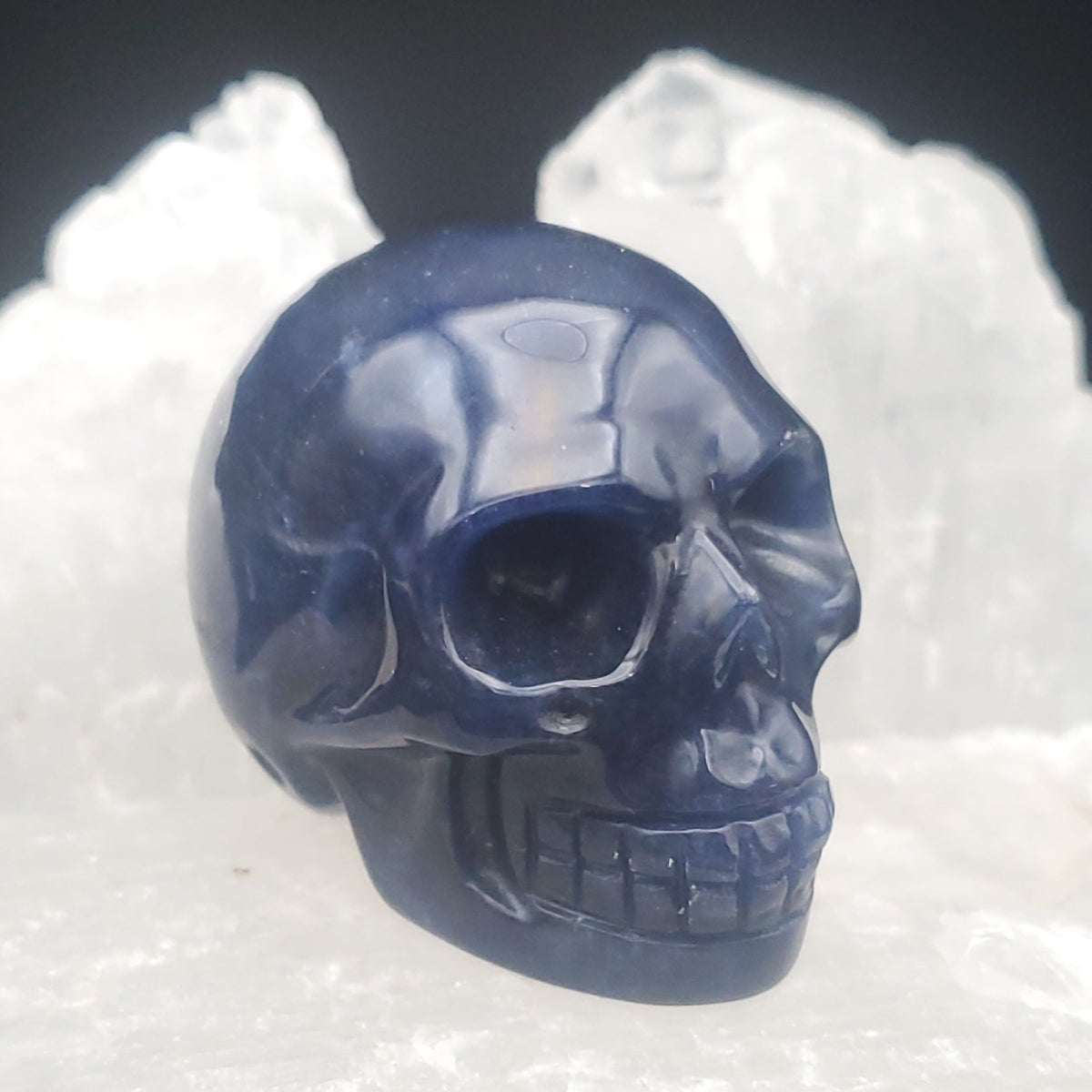 Lapis Crystal Carved Skull Assorted Stones
