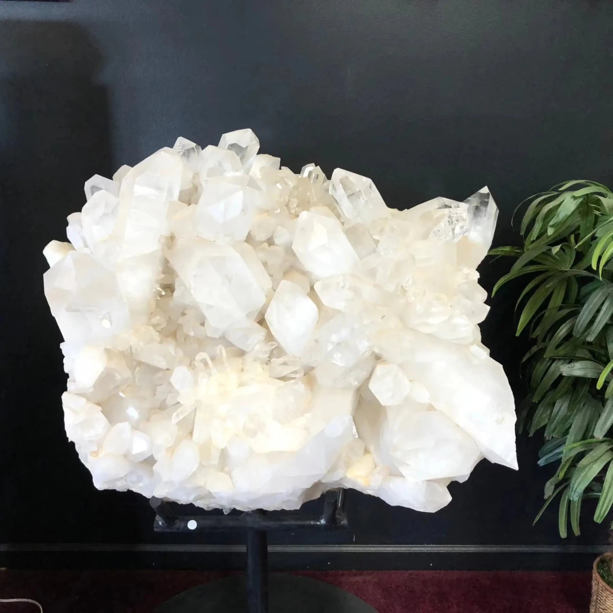 Giant Arkansas Crystal Cluster With Very Large Points And Small Points.