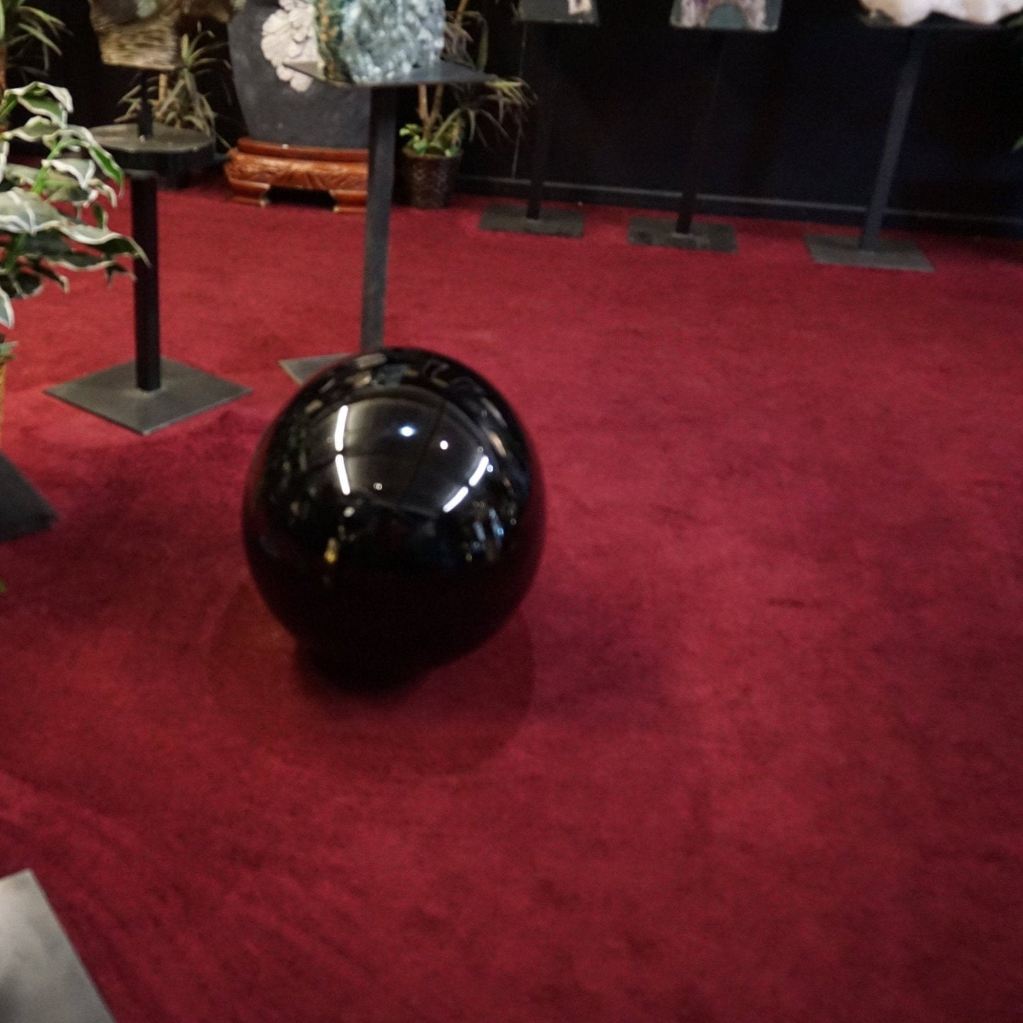 Large Black Obsidian Egg