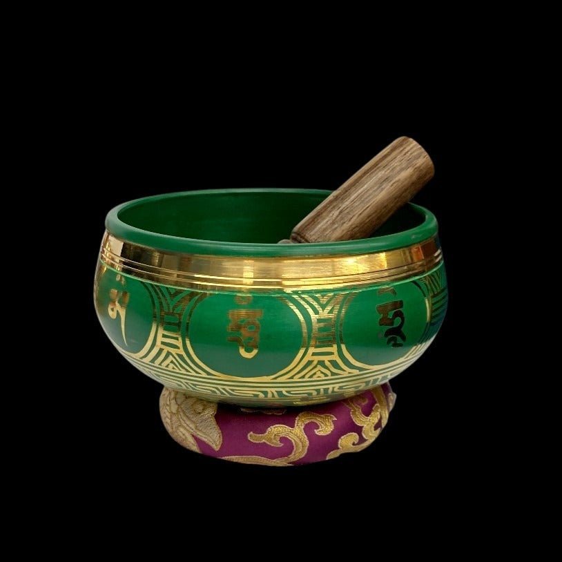 Medium Green Tibetan Singing Bowl
