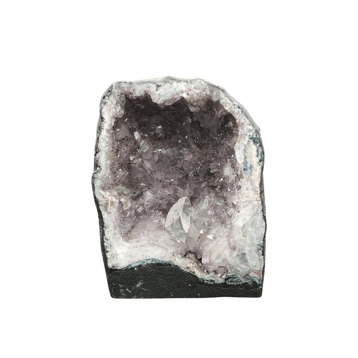This is the front side of this Amethyst geode cathedral