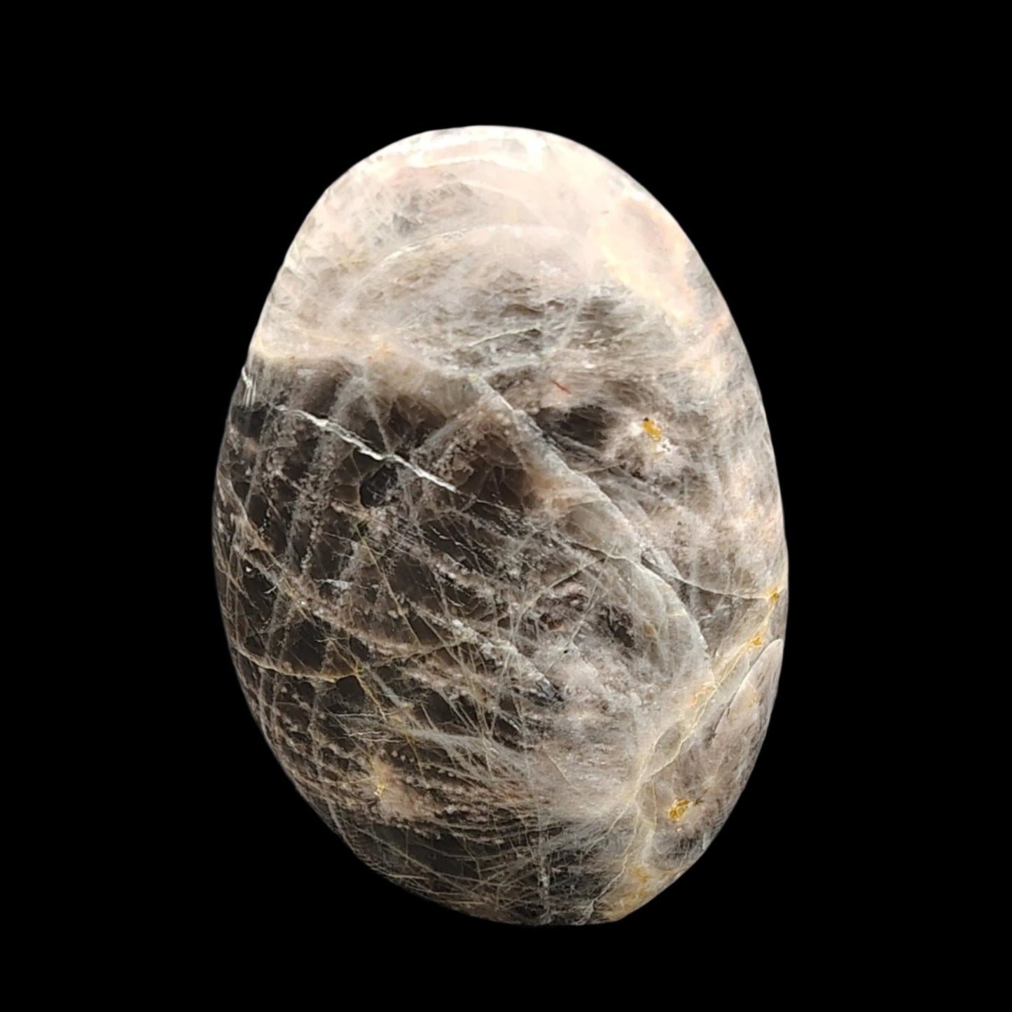 This is the back side of this polished black Moonstone freeform