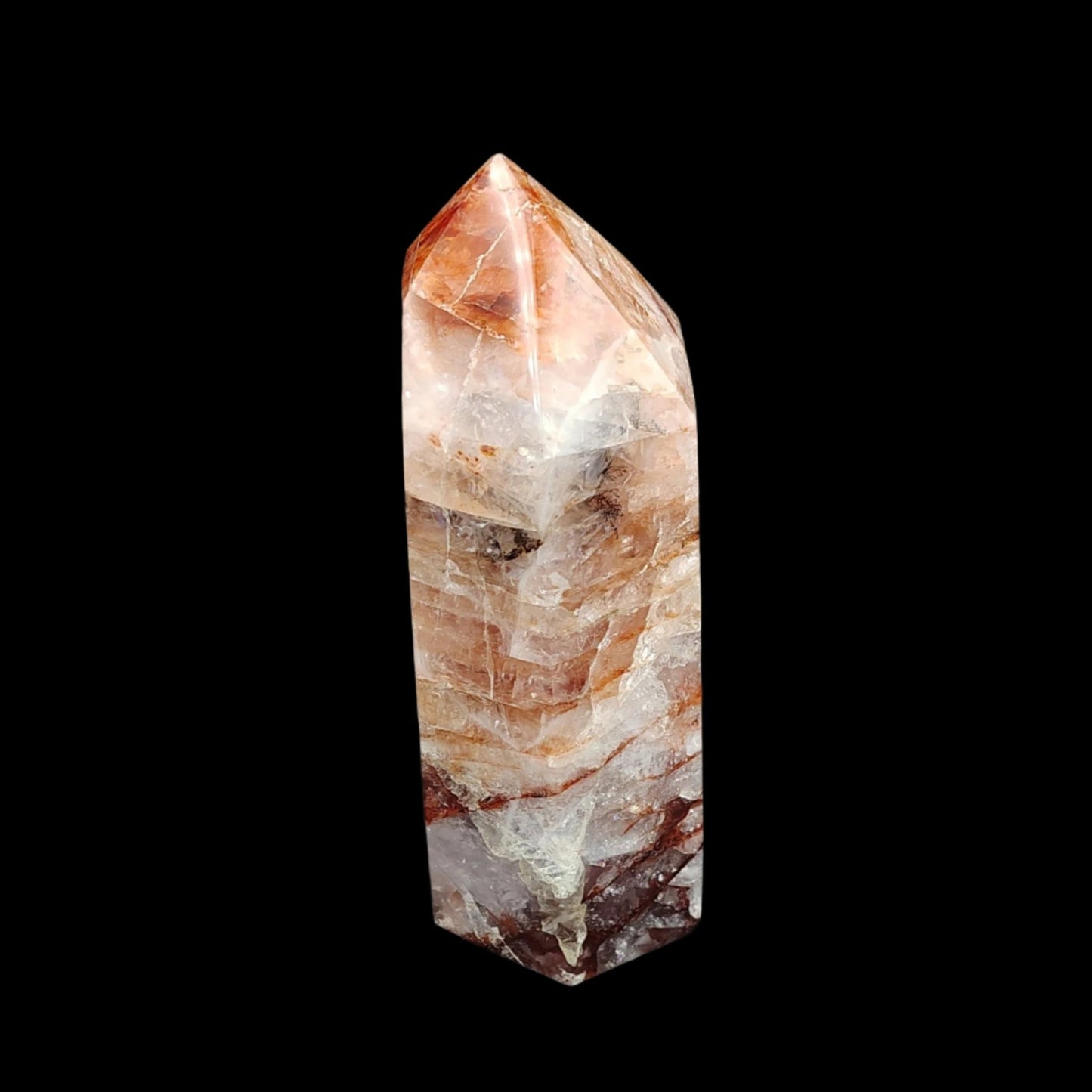 This is the right side of this Hematoid crystal point