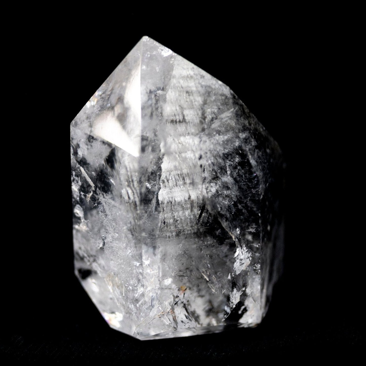 Polished Chlorite In Quartz Point Brazil