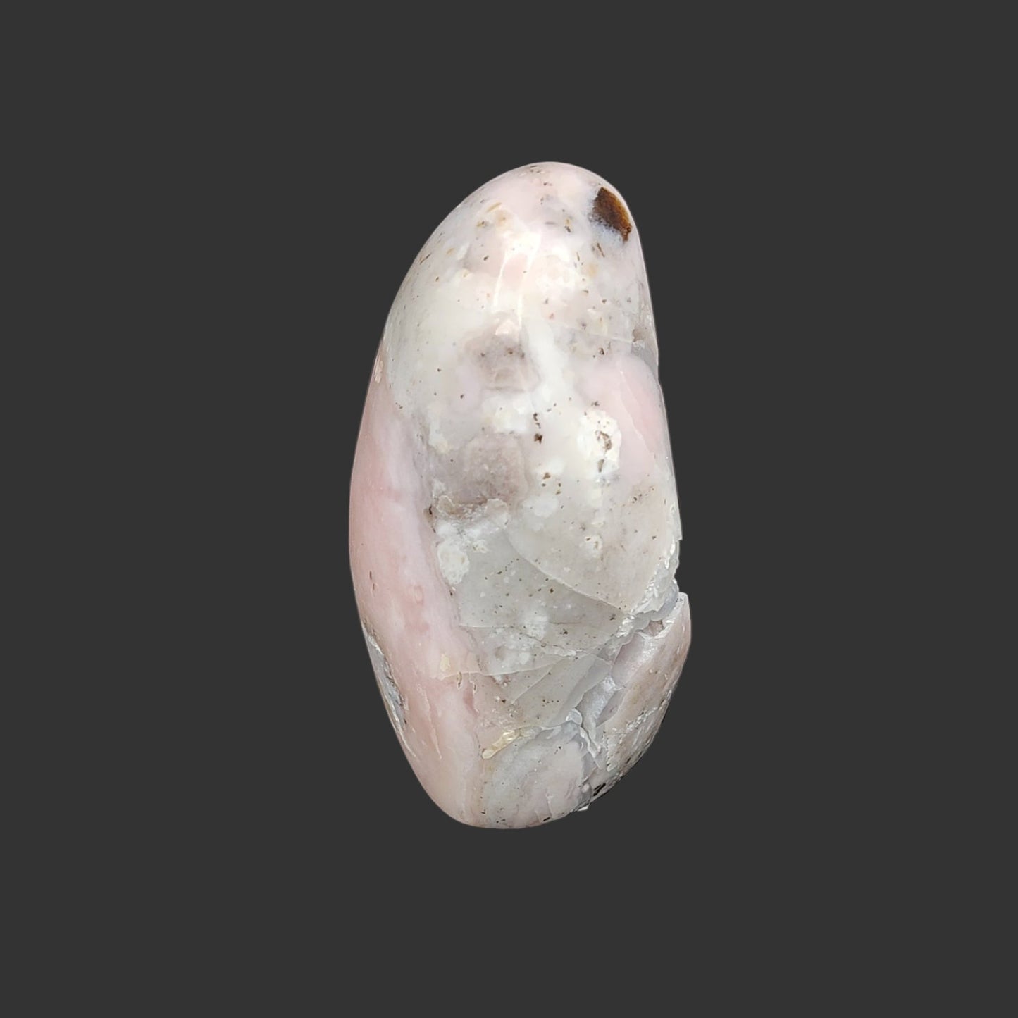 This is the right side of this pink opal free form