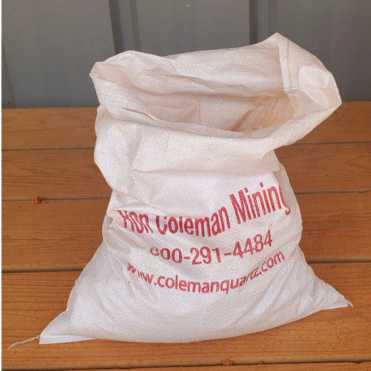 Small bag of Quartz crystal mining dirt