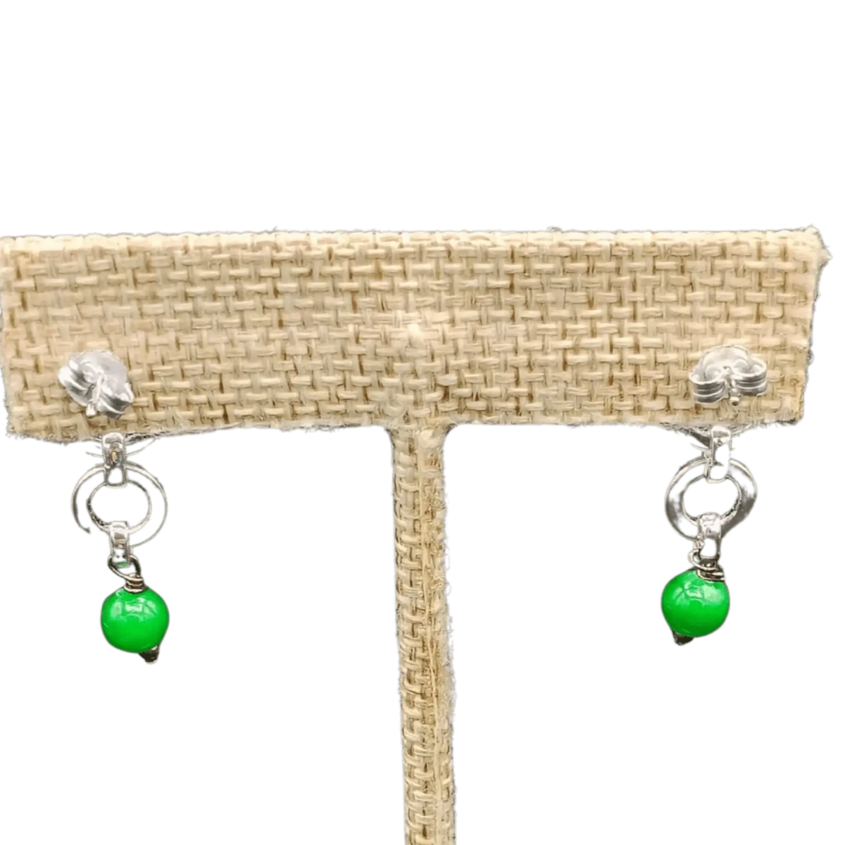 This set of earrings have your standard push back earrings backs.