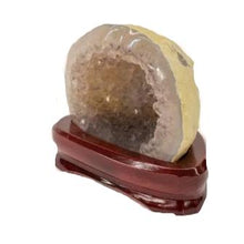 Load image into Gallery viewer, Agate Specimen With Wood Display Budget Decor

