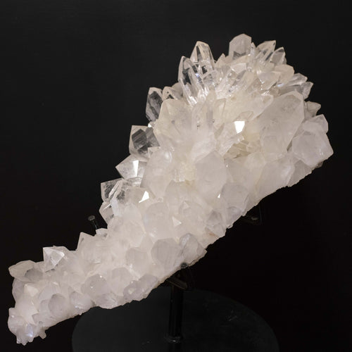 Side View Large Arkansas Quartz Crystal With Very Clear Points
