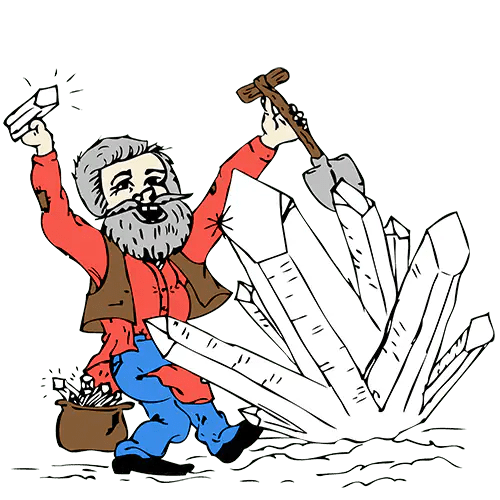 Crystal Digging At Ron Coleman - Ron Coleman Mining