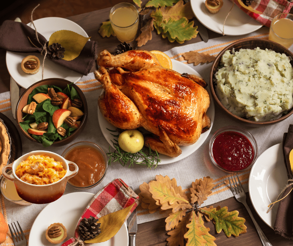 Thanksgiving Food On A Table