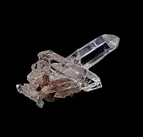 clear quartz crystal cluster