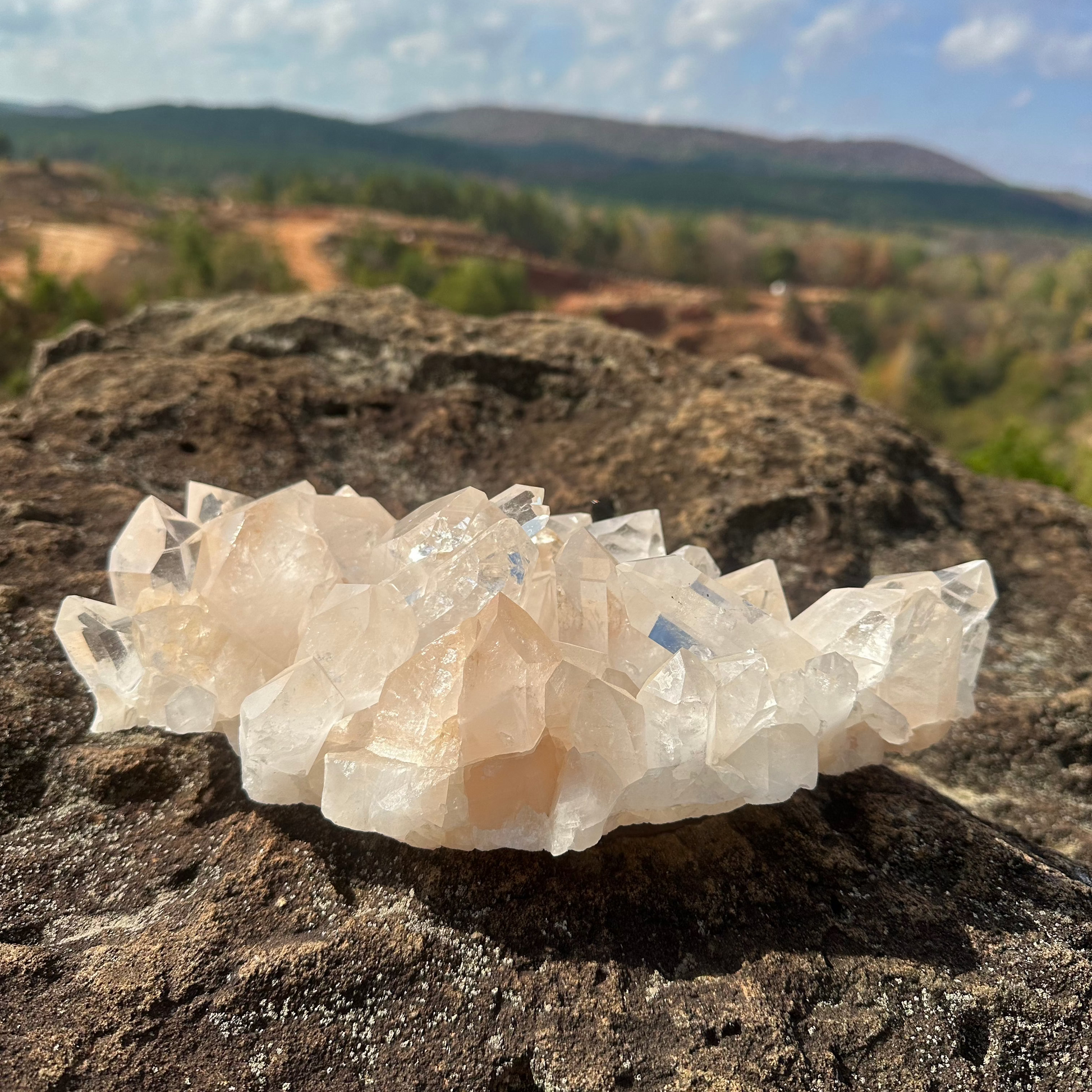 10 Inch Clear Arkansas Quartz Cluster