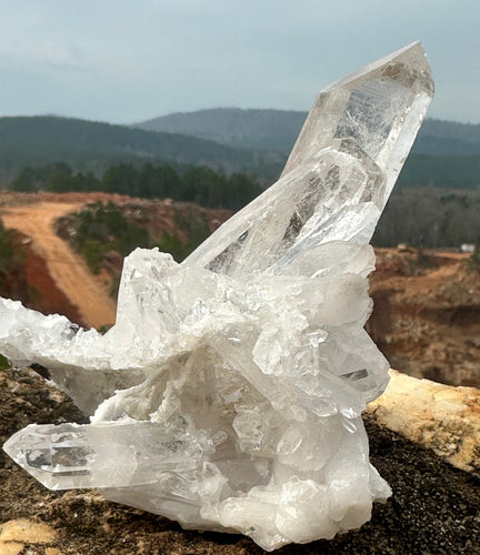 Tall Quartz Crystal Cluster Ron Coleman Mining, Arkansas