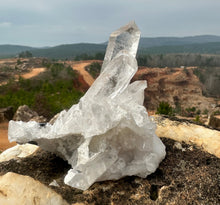 Load image into Gallery viewer, Cluster Of Quartz Photographed over the quartz mine
