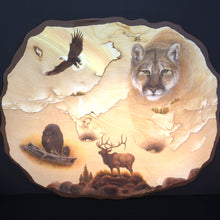 Load image into Gallery viewer, Sandstone Wall Art Eargle, Bear, Elk Cougar/Mountain Lion
