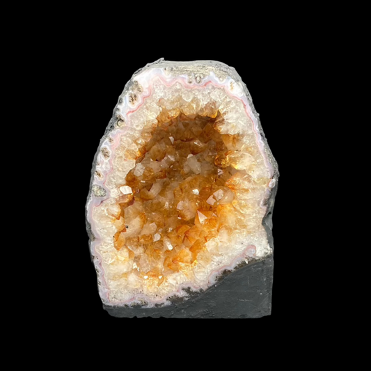 Front side of the Citrine Quartz cathedral