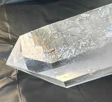 Load image into Gallery viewer, Unique Thick 9 Inch Quartz Arkansas Long Double Crystal Point
