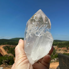 Load image into Gallery viewer, Alternative View Of Clear Crystal Point Shown In Natural Sunlight
