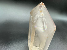Load image into Gallery viewer, Top View Of Rainbow On Chlorite Included Quartz Cut And Polished Point
