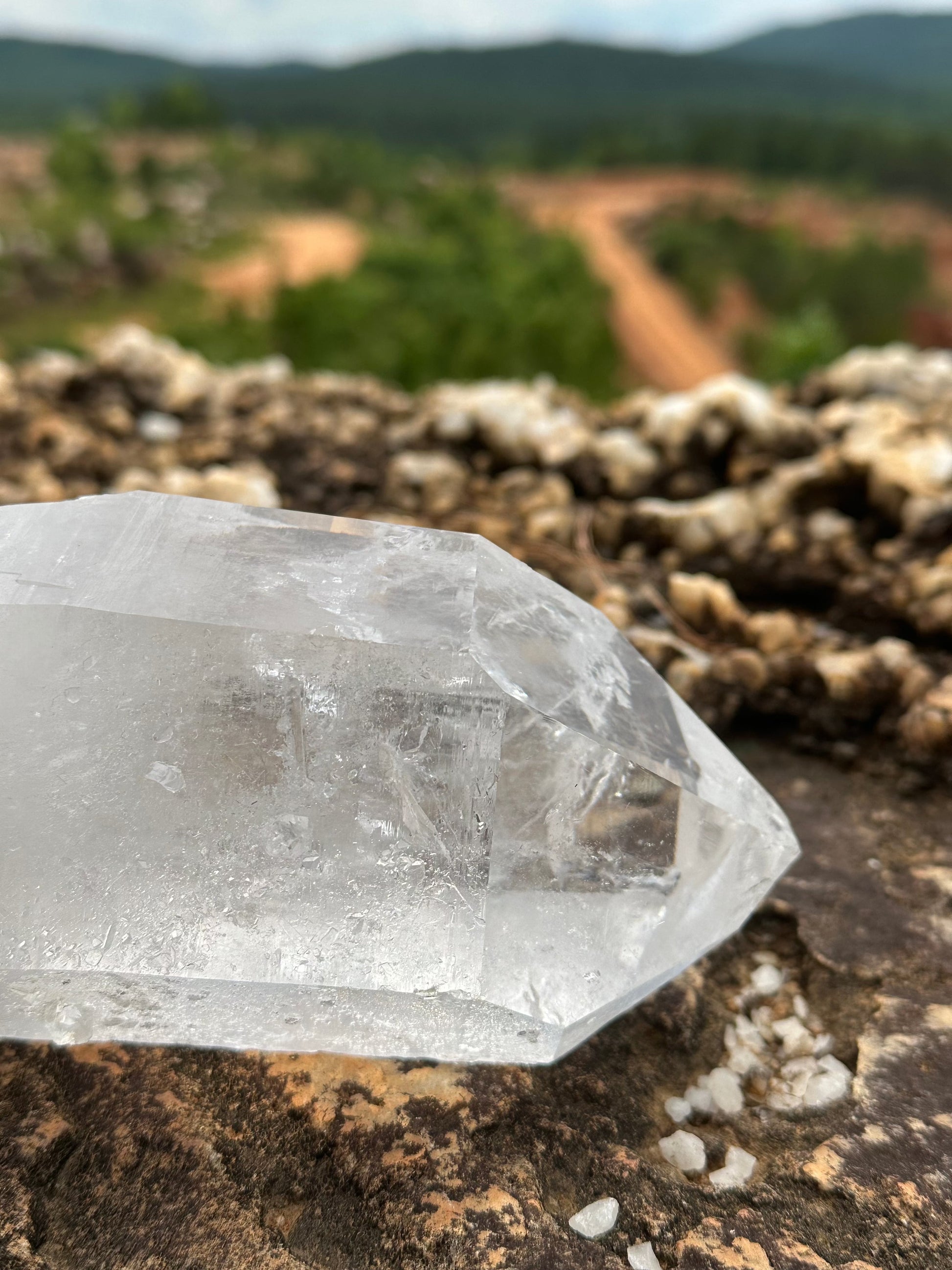 Close Up Of Quartz Crystal Point