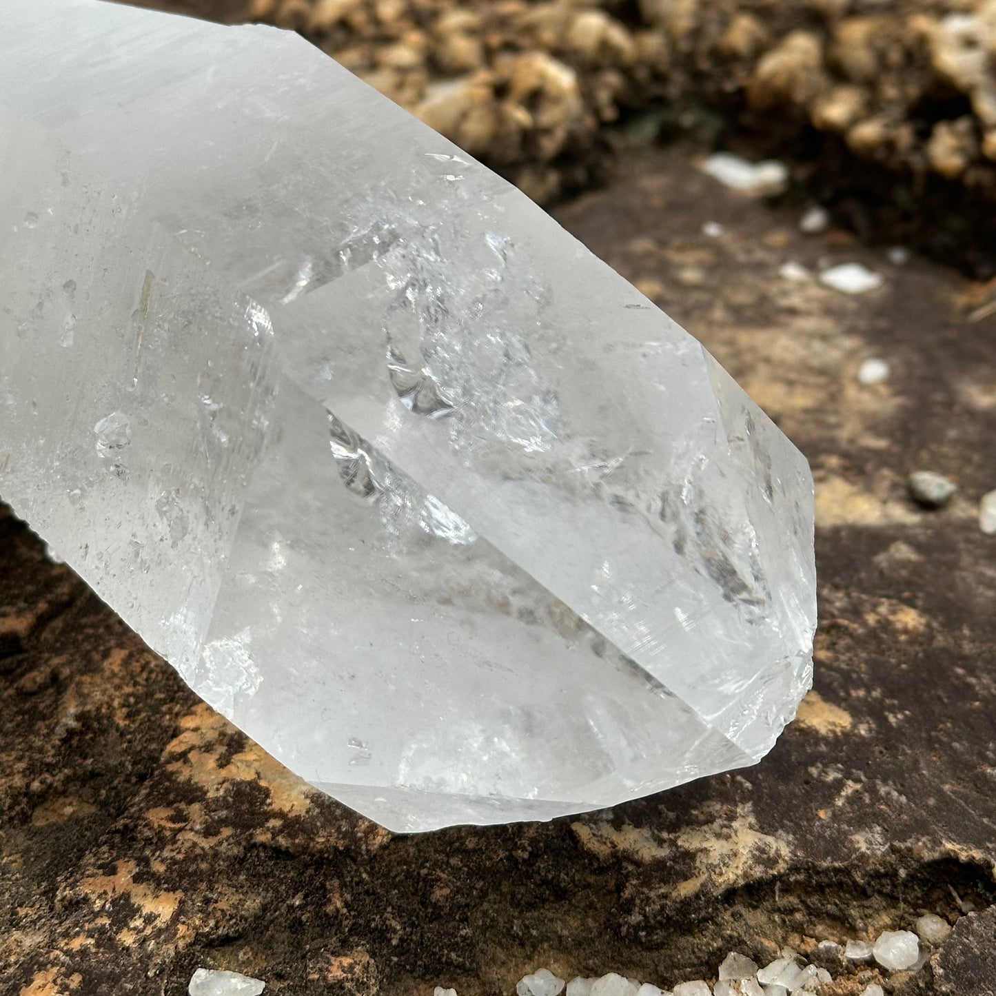 Damaged Point On Quartz Crystal Point