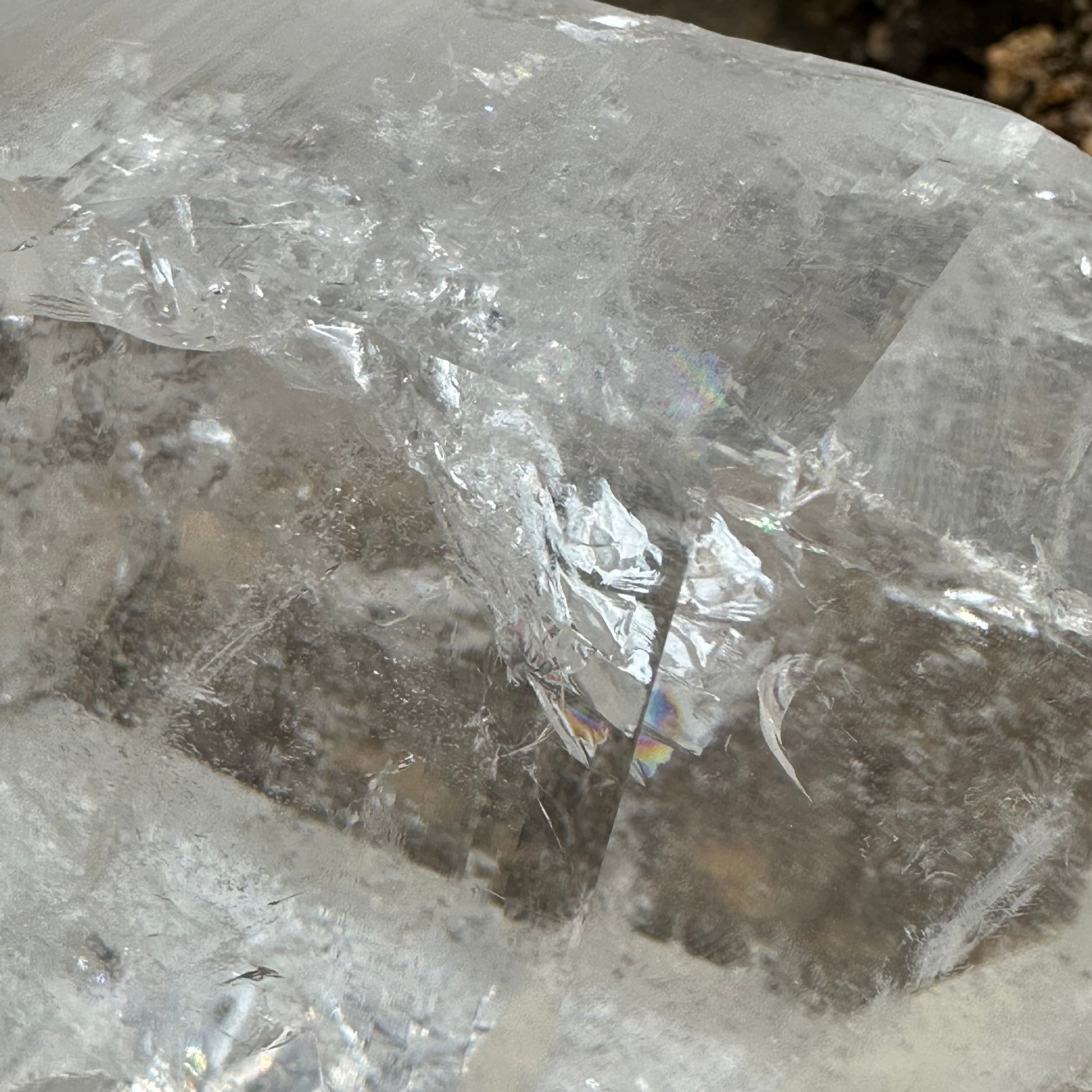 Rainbow Within Quartz Crystal Point