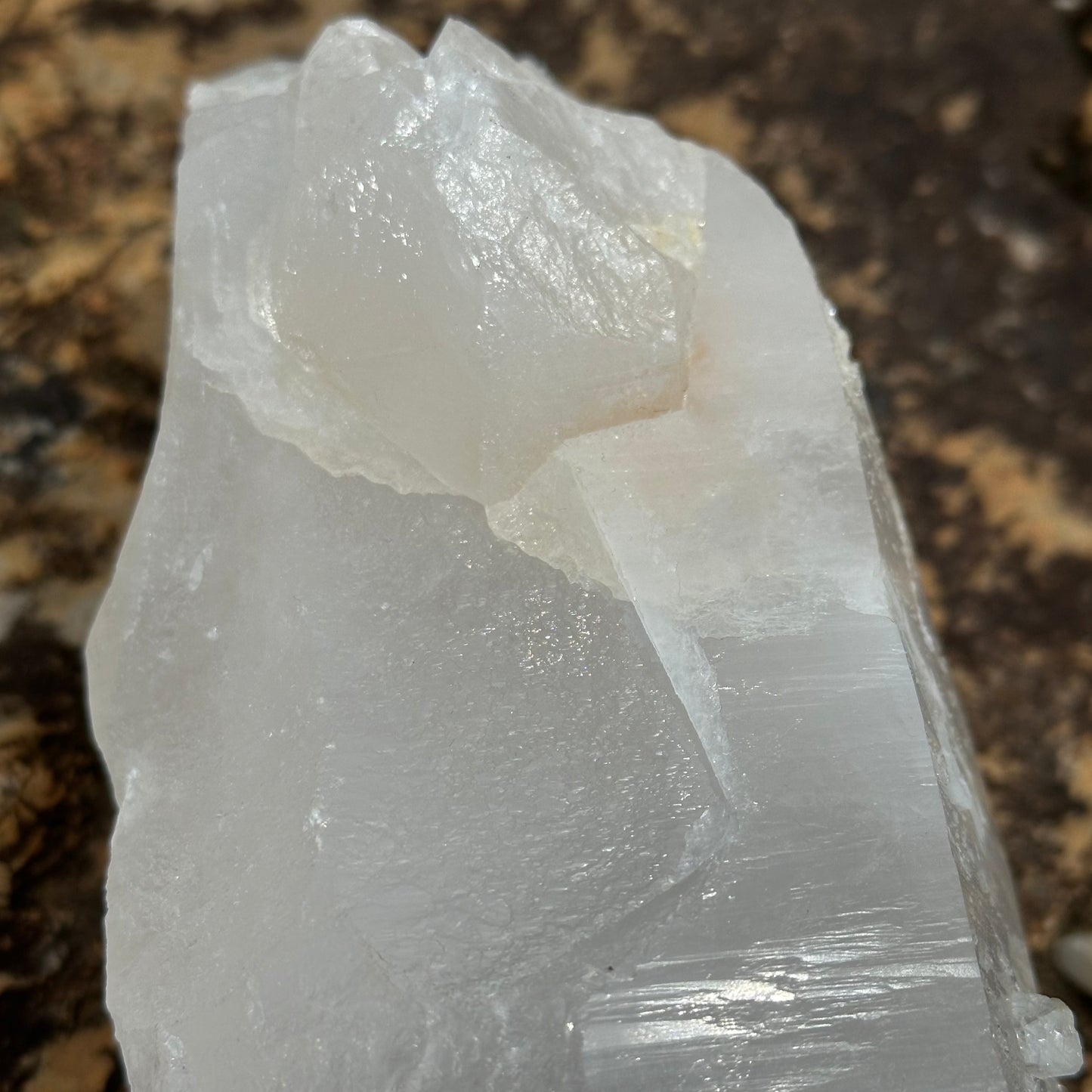 Opaque Area Of Quartz Crystal Point