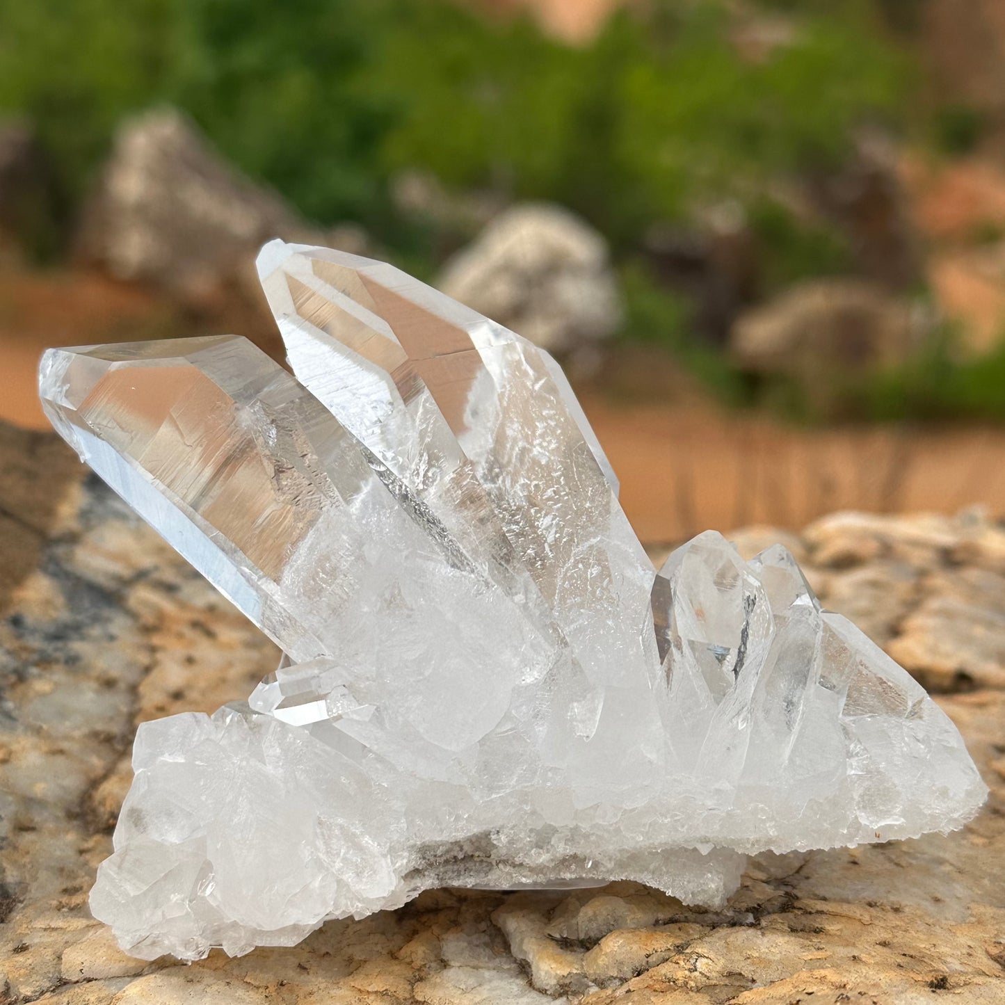 Alternate View Of Quartz Crystl Cluster