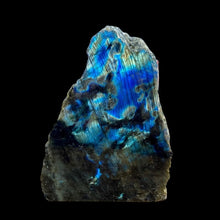 Load image into Gallery viewer, Face Of Labradorite Cut Base, Polished Smooth Grey And Iridescent Blue In Color
